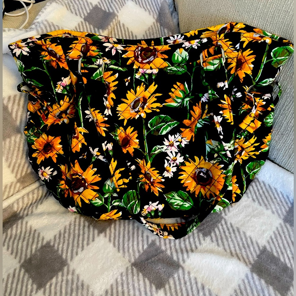 Vera Bradley Glenna Satchel in Pattern: Sunflowers